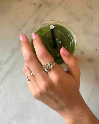 Folded Ring Silver
