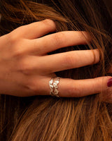 Double Wave Ring Silver