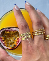 Double Wave Ring Gold