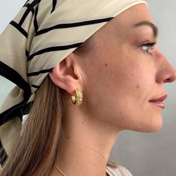 Tephra Earrings Gold