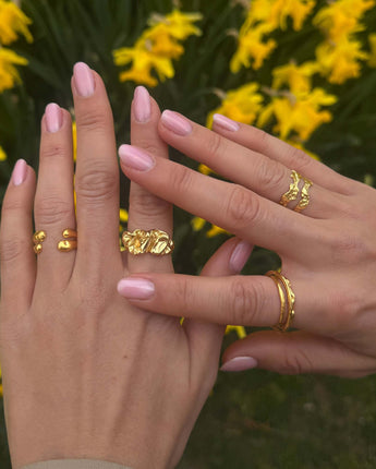 Folded Ring Gold