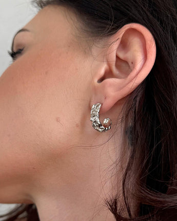 Tephra Earrings Silver