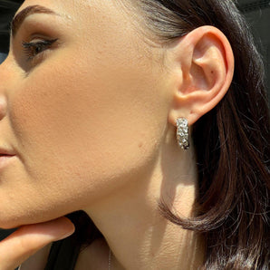 Tephra Earrings Silver
