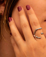 Lava Ring Silver