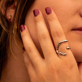 Lava Ring Silver