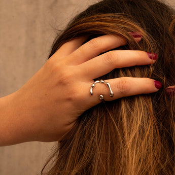 Lava Ring Silver