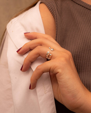 Liquefy Ring Silver